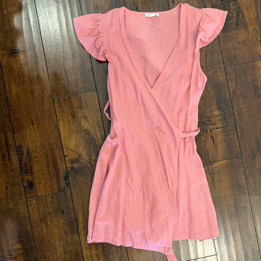 Pink Wrap Dress